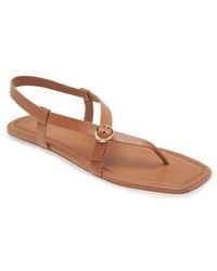 Stuart Weitzman - Benni Slingback Flat Sandal - Lyst
