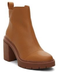 TOMS - Rya Leather Bootie - Lyst
