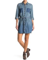 denim shirtwaist dress