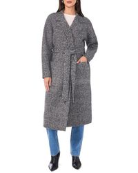 Vince Camuto - Notched Lapel Tie Waist Cardigan - Lyst