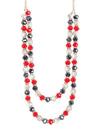 Tasha - Layered Beaded Necklace - Lyst