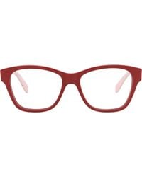 McQueen - 52Mm Square Optical Glasses - Lyst