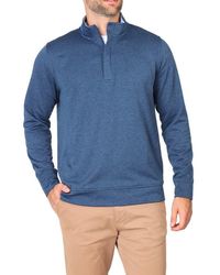 Tailorbyrd - Luxe Performance Golf Fleece Quarter Zip Pullover - Lyst