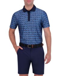 Ben Sherman - Jacquard Geo Print Stretch Tech Polo - Lyst