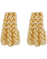 Panacea - Twisted Triple Row Hoop Earrings - Lyst