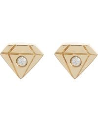 EF Collection - 14K Baby Gem Diamond Stud Earrings - Lyst