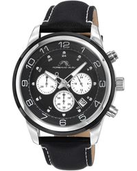 Porsamo Bleu - Arthur Chronograph Leather Strap Watch - Lyst