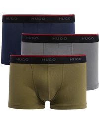 BOSS - Triplet Stretch Cotton Trunks - Lyst