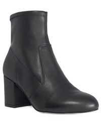 Dune - Ollisa Stretch Leather Bootie - Lyst