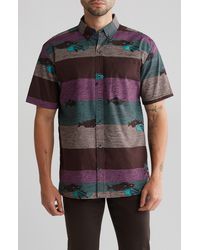 Kahala - Flowy By Short Sleeve Cotton Button-up Shirt - Lyst