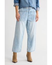 Lucky Brand - Patch Pocket High Waist Wide Leg Jeans - Lyst