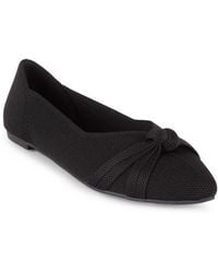 Tahari - Catalina Pointed Toe Knit Flat - Lyst