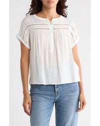 Bobeau - Drop Shoulder Trim Top - Lyst