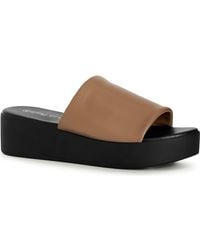City Chic - Flatform Luna Slide Sandal - Lyst