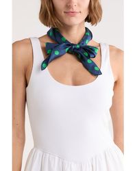 Kate Spade - Springtime Dot Silk Square Scarf - Lyst