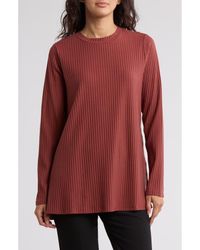 Eileen Fisher - High Crewneck Tunic Sweater - Lyst