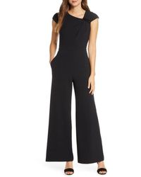 Eliza J Sequin Embellished Jumpsuit in Black - Save 76% - Lyst