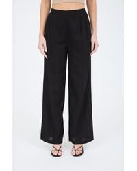 Blu Pepper - Solid Wide Leg Pants - Lyst