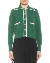 Alexia Admor - Tipped Sweater Jacket Button-Front Cardigan - Lyst