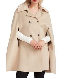 Belle & Bloom - On My Mind Double Breasted Wool Blend Cape - Lyst