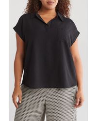 Pleione - Crinkle Collared Top - Lyst