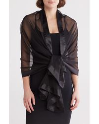 Nordstrom Rack - Oversize Chiffon Border Scarf - Lyst