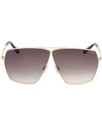 Tom Ford - Stella 67Mm Oversize Navigator Sunglasses - Lyst