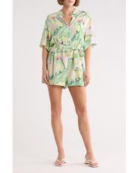 FRNCH - Ulla Tie Waist Romper - Lyst