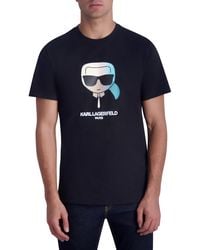 Karl Lagerfeld - Karl Character Cotton Graphic T-shirt - Lyst