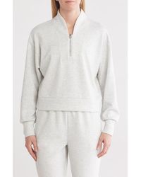 90 Degrees - Supercharge Scuba Knit Half Zip Pullover - Lyst
