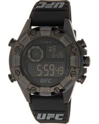 Timex - X Ufc Kick Indiglo Silicone Strap Watch, 49Mm - Lyst