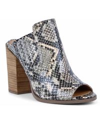 report tisha block heel mule