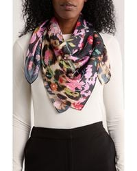 BCBGMAXAZRIA - Ditsy Floral Animal Print Scarf - Lyst