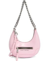 Marc Jacobs - Mini Crescent Crinkle Leather Crossbody Bag - Lyst