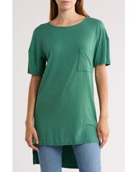 Go Couture - Short Sleeve High-Low Tunic Top - Lyst