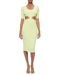 Jonathan Simkhai - Collette Matte Compact Rib Body-Con Sweater Dress - Lyst