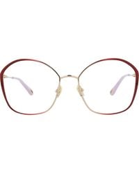 Chloé - 57Mm Square Optical Glasses - Lyst