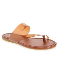 Stuart Weitzman - Remy Toe Strap Sandal - Lyst