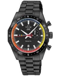Gv2 - Regatta Stainless Steel Swiss Quartz Bracelet Watch, 42Mm - Lyst