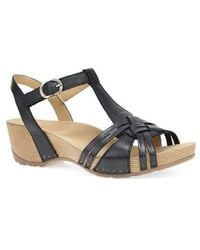 Dansko - Tia Ankle Strap Platform Wedge Sandal - Lyst