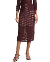 Vince - Floral Lace Skirt - Lyst