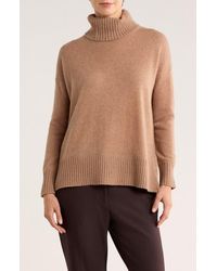 Magaschoni - Cashmere Turtleneck Step Hem Sweater - Lyst