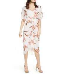 leith floral midi dress