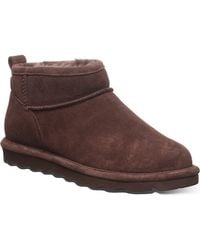 BEARPAW - Shorty Genuine Shearling Lined Bootie - Lyst