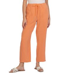 Kut From The Kloth - Haisley Linen Ankle Drawstring Pants - Lyst