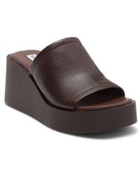 Steve Madden - Maycie Platform Wedge Slide Sandal - Lyst