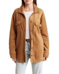 Thread & Supply - Plaid Polar Fleece Shacket - Lyst