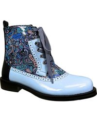 Ninety Union - Mixed Print Lace-Up Boot - Lyst