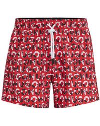 BOSS - Tortuga Abstract Logo Swim Trunks - Lyst