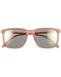 Hurley - 55Mm Polarized Square Sunglasses - Lyst